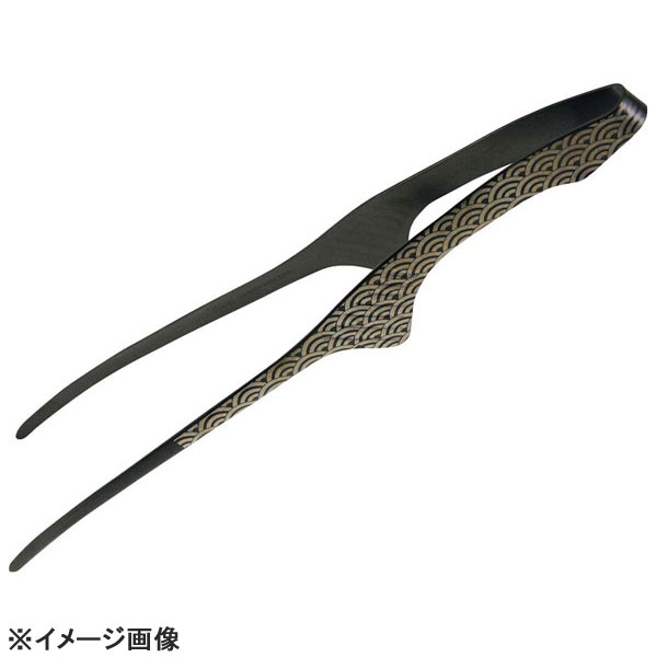 Kitchen, Dinerware, Cookware & Tools - EBM18-0黒酸化発色チョップスティックトング波