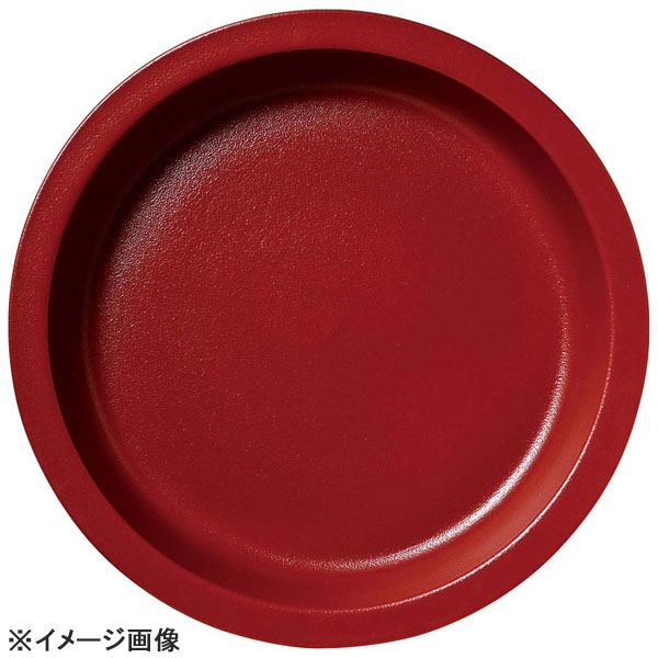 ラックポーセレンガストロノームパン丸型深Mダークレッド