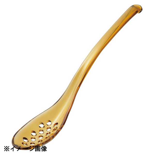 ●型番:107THA●サイズ(mm):203_35●重量:13g●材質:PCT樹脂(トライタン)●浅型スリムの穴あきレンゲ●ラーメンのコーンや、担々麺のひき肉などの細かい具が食べやすい便利なレンゲスプーンです。※メーカー希望小売価格はメーカ...