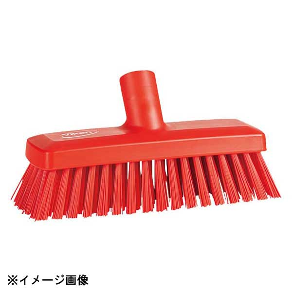 ヴァイカン コンパクトデッキブラシ 70424 レッド(ハンドル無)