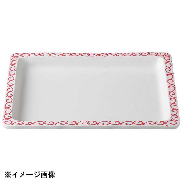 和風フードパン 1/2(浅)赤唐草 36K411-01