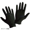 ニトリル手袋 ブラック N460 パウダーフリー(100枚入)M(3)