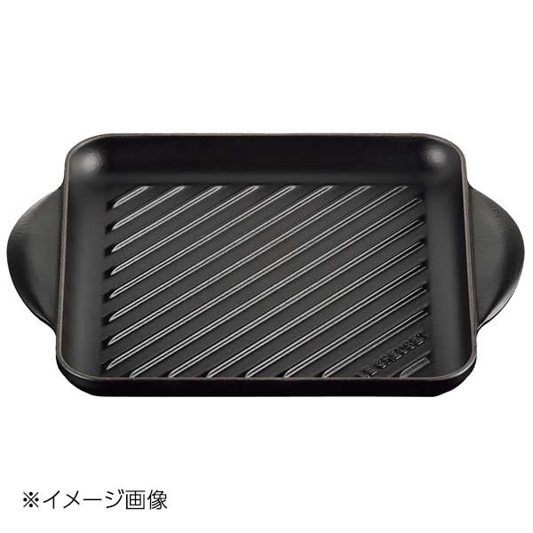 烤盤 - ル・クルーゼ グリル・カレ 24cm マットブラック 20205240000460