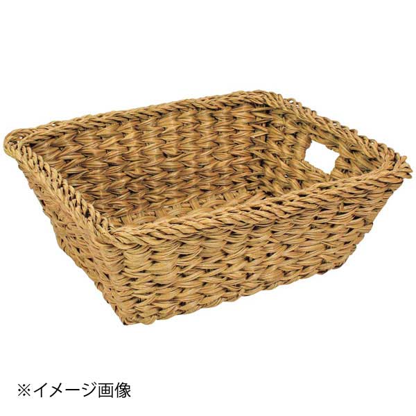 PE マルチバスケット 大 500×400×H150mm キャラメル 91-442L