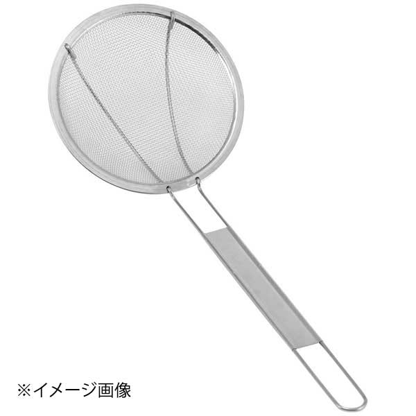 ●揚げ物調理の際に出る揚げカス除去に最適。●揚げ物の不要な油を素早く切れる、荒目の網。●手入れがしやすく、錆びにくいステンレス製。●小さめの鍋で活躍するコンパクトサイズ。●シンプルな扱いやすさを追求した、信頼の日本製。【外寸】113×176mm【重量】30g【材質】網：18-8ステンレスφ0.29mm×16メッシュ、柄：SUS430 φ1.8mm、枠・プレート：SUS430 0.3mm厚【食器乾燥機】可【洗浄機】可【原産国】日本