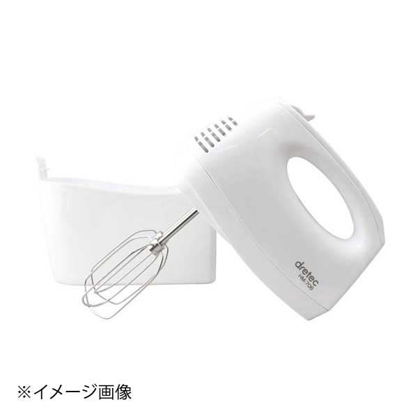 ●お菓子作りの泡立てに便利なハンドミキサー●電源コード、ビーターをコンパクトにしまえる収納ケース付●スピード5段階切替●ワンタッチでかんたんに取り外し可能なビーター●定格運転時間：10分●コードの長さ：約1.7m●外寸(mm)：幅：201、...