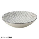 花伝 古代粉引き 矢絣 17.5cm浅ボウル 52262014