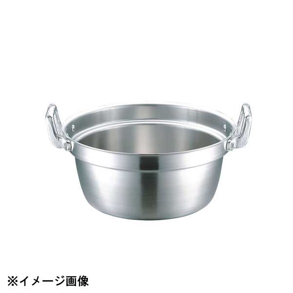 NSSC190ステンレス製。プロのための電磁調理器用鍋です。NSSC190（19Cr-2Mo-Ti-Nb-UL-C-LN）とは厨房業界最高峰の耐食性・耐久性を誇るモリブデン入りクロムステンレスで、SUS444（18クロームモリブデン）規格の中で最高品質にランクする、業務用電磁調理器鍋に最適の材質です。●PRO仕様極厚底NSSC190ステンレス単層構造だから、丈夫で電磁調理器には最適です。長時間の加熱でも変形が起こりにくい構造●サイズ　深さ：195mm●材質：SUS444（NSSC190）●生産地：燕三条