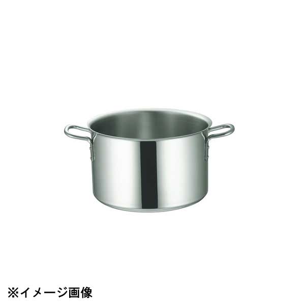 本間製作所 IHマエストロ 3層鋼クラッド半寸胴鍋 36cm(24.0L) 本体 012282