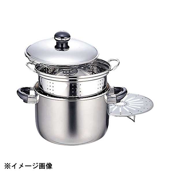 宮崎製作所 オブジェOJ-7-4シチューポット(穴明内鍋&スチームプレート付)22cm5.4L 013063