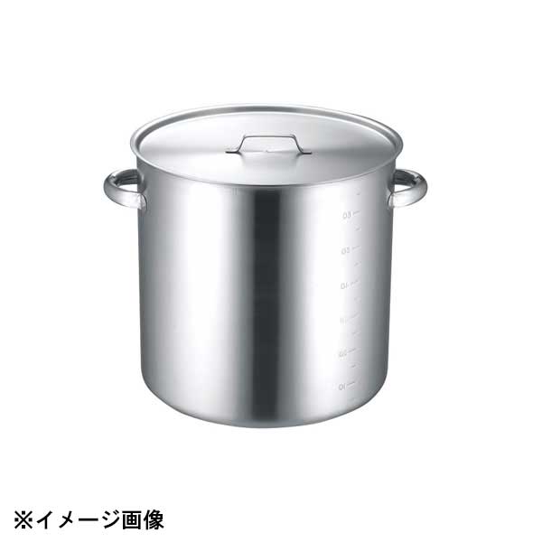 ●円環（リング状）底押し&超軽量構造特殊な底押し加工で耐蝕性のあるNSSC180/19-0ステンレスを使用することによって板厚1mmに抑えながら熱変形に強く必要充分な耐久性と超軽量構造を確保●リーズナブルな価格設定●19-0電磁対応IH寸胴鍋（目盛付）●サイズ　深さ：450mm●材質：19-0ステンレス（NSSC180ステンレス）●生産地：燕三条