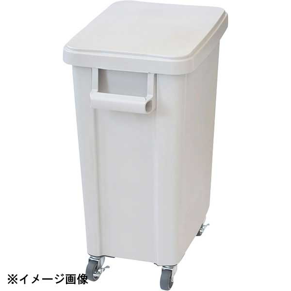 Pipe Type - リス 厨房用キャスターペール(蓋付)70L・排水栓付 グレー 605691