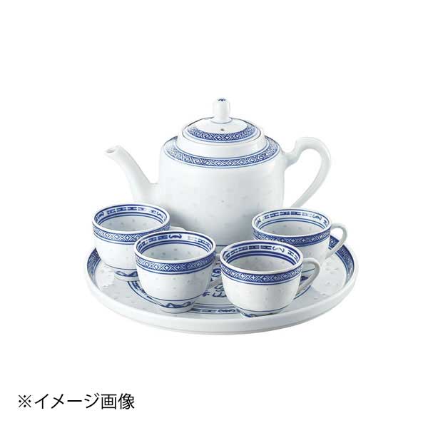 ホタル陶器(花) 6斗大茶具 トレーφ263mm急須750cc