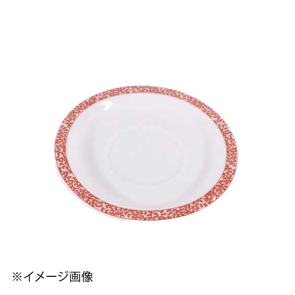 樂天商城 - たこ唐草スープ碗受皿 赤
