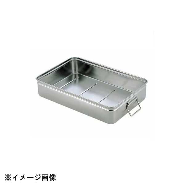 赤川器物製作所 AG 18-8番重バット 手付 特大 80浅型 026068