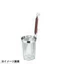 竹越製作所 孔雀 18-8木柄深型うどんてぼ 平底 041151