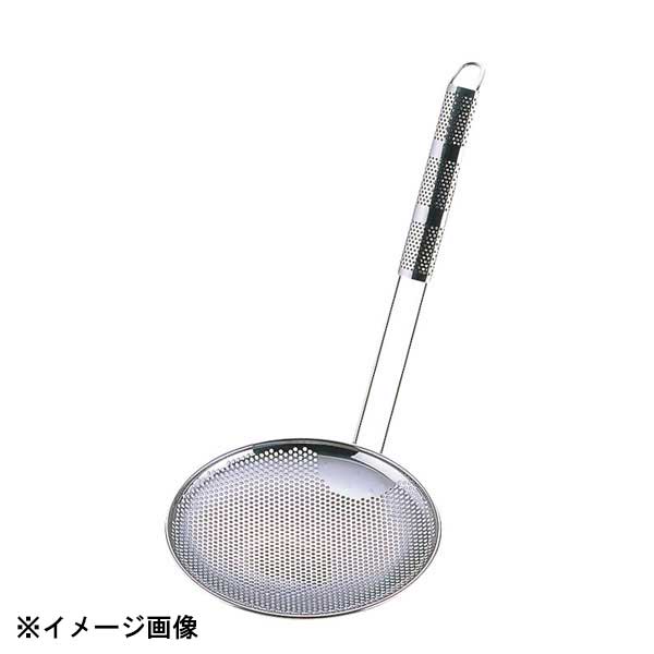 衛生的そば揚げ●サイズ　外径×柄長：φ180×360mm●材質：網:18-8ステンレス　柄:18-8ステンレス●生産地：燕三条