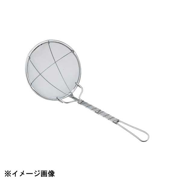 丈夫でお手入れが簡単な18-8ステンレス製細目40メッシュ荒目16メッシュ●サイズ　外径×柄長：φ120×220mm●材質：18-8ステンレス●生産地：中国