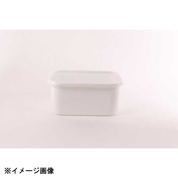 野田琺瑯 WRF-L w/s レクタングル深型 Lシール蓋付 475006