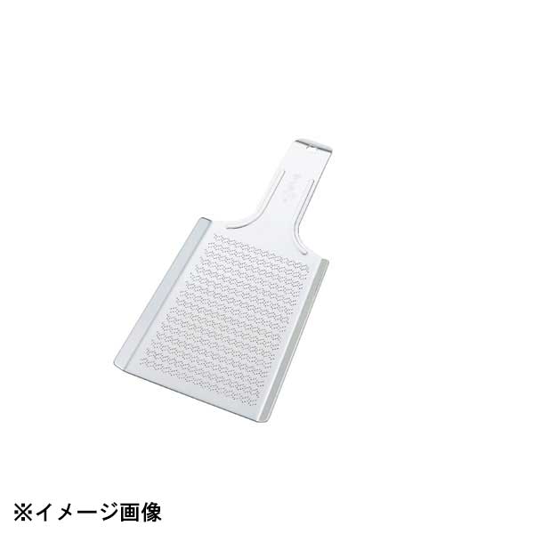 ●わさび生産農家様からも定評のある、わさびおろしの「サメ吉」です。●山芋、にんにく、生姜、ゆず等のきめ細かいおろしにも適しています。●サイズ　外寸幅×全長×刃部：100×180×100mm●材質：ステンレス●生産地：日本