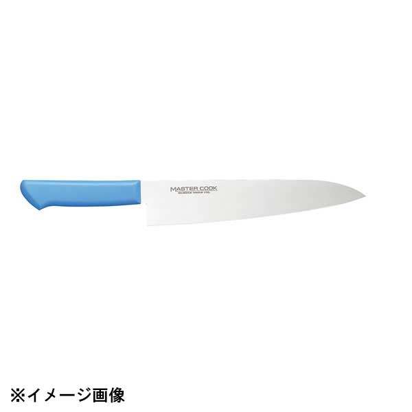 ●「切れ味の鋭さと特長」本研刃造りプロの技術者により、本刃付けする前に研ぎ直しを容易にするため、水砥の荒砥・中砥を使用し、刃基を研ぎだしてあります。本刃付け砥石による本格的な刃付けを施し、鋭い切れ味を長く持続させます。サブゼロ処理1050℃で焼き入れ後に、ー73℃以下に冷却する特別な処理により高い硬度と靭性を与え、切れ味を一段と高めてあります。抗菌効果プラスチック製ハンドルに抗菌剤が配合してあり、抗菌効果抜群です。※ガラスキ・柳刃30cm・蛸引・小出刃（片刃）・小出刃（両刃）はブルーとブラウンのみになります。●「多彩なカラーバリエーション」ハンドルのカラーは6色あり、肉類、魚貝類、野菜、果実、パン類、加工済食品など食品別に利用出来るので衛生管理が出来ます。●サイズ　刃渡×全長×背厚　重量：240×372×2.2mm165g●材質：刀身:モリブデンバナジウム鋼/ハンドル:ポリプロピレン樹脂●生産地：燕三条