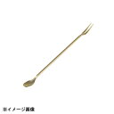 片力商事 18-8 ブローアムバースプーンフォーク付ゴールド小 171133