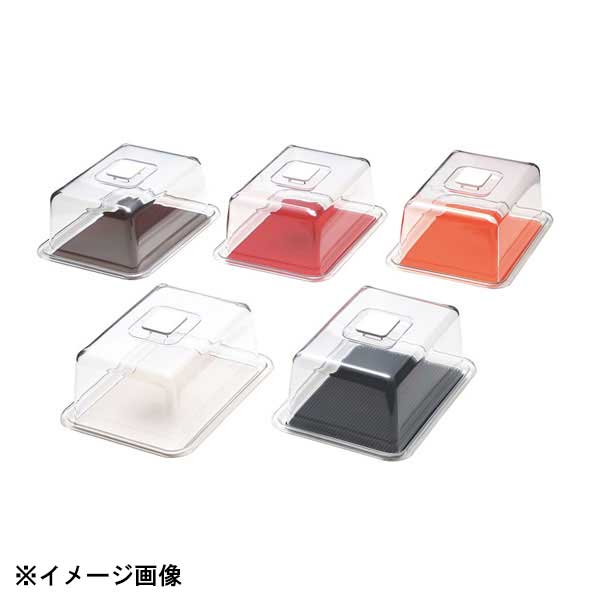 裝飾工具 - 曙　産業 MT-1123 クリアラブリーハット角 中 レッド 600930