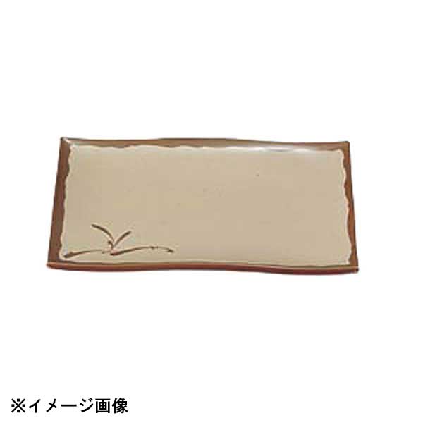 エンテック 織部 OB-30 波形 焼物皿 316042