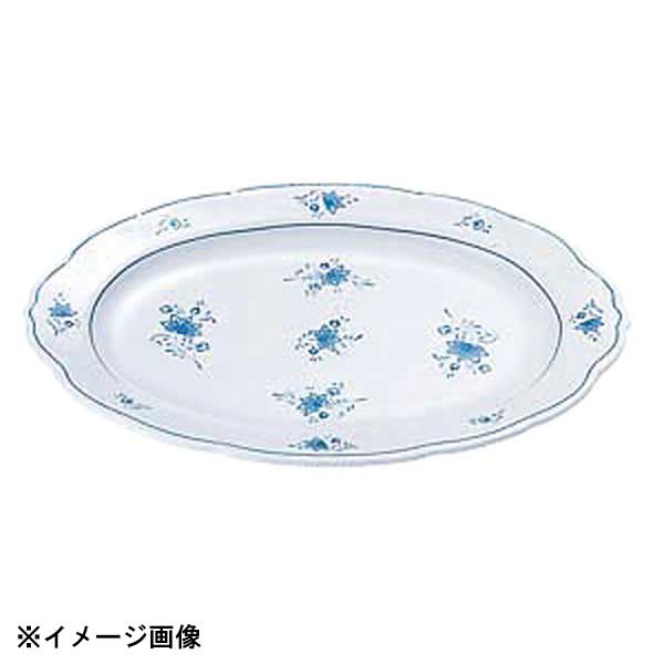 ブルー色の親しみやすい花のデザイン●サイズ　外寸 縦×横×高さ：300×221×H22mm●材質：メラミン樹脂●生産地：燕三条