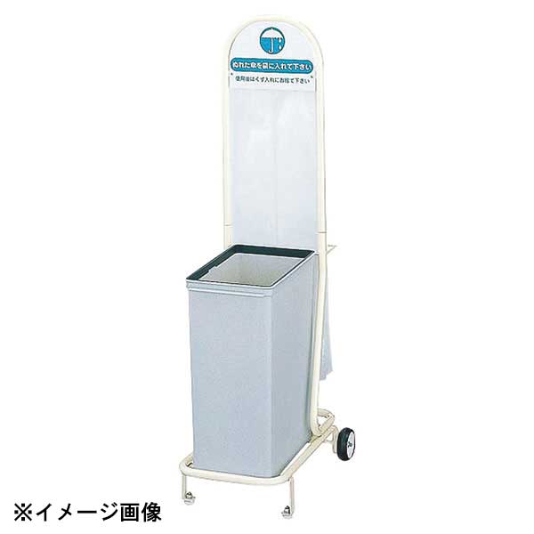 スリムな縦型タイプ。内容器容量(樹脂)約25L●サイズ　幅×奥行×高さ　重量：324×461×H1100mm4.3kg●材質：ボディ:スチールパイプメラミン焼付　　　内容器:再生PP100%（25L）●生産地：日本