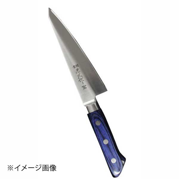 兼元 INOX 骨スキ角型 150mm 青合板柄 共口金