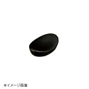 桐井陶器 モデルノ MODERNO 黒5cm楕円箸置 20-90K