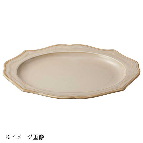 桐井陶器 モデルノ MODERNO カードル(CR) 24.5cm楕円皿 935-3203