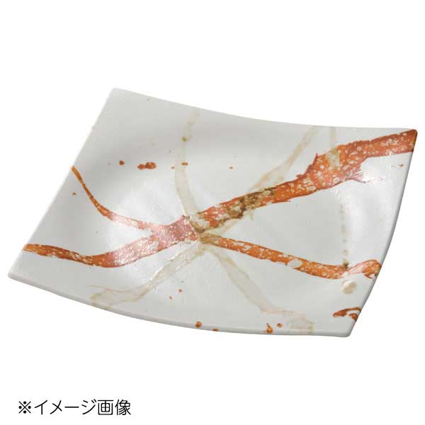 桐井陶器 モデルノ MODERNO 東雲(白) 正角7.5皿 287-13