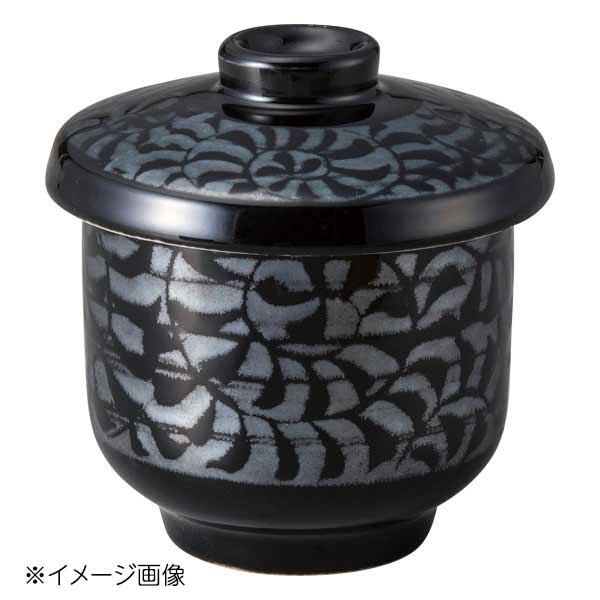 桐井陶器 モデルノ MODERNO 黒唐草 豆むし碗 290-5407