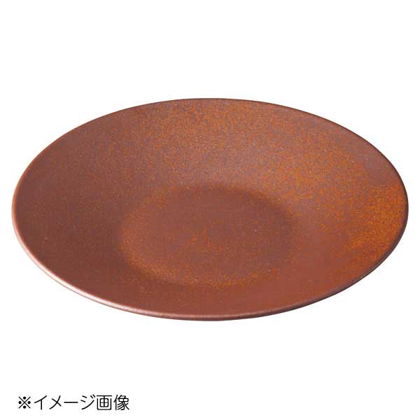 桐井陶器 モデルノ MODERNO 赤茶備前 27cm深皿 294-12