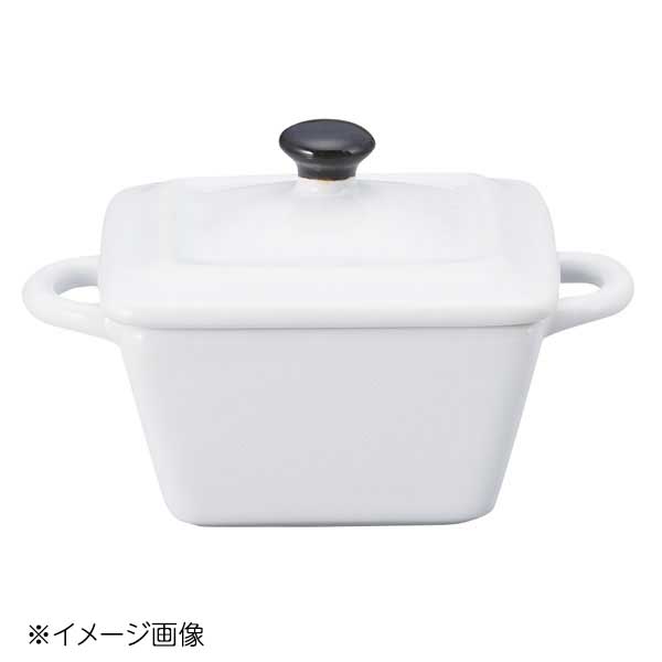 桐井陶器 モデルノ MODERNO ミニ角ココットWH LF-63WH