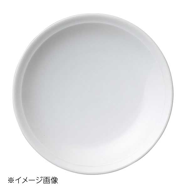 桐井陶器 モデルノ MODERNO 白中華 18cmリム高台皿W 21-221