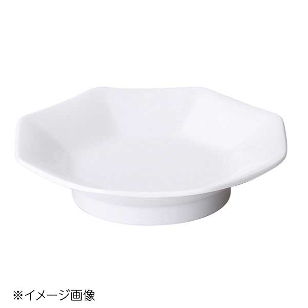 桐井陶器 モデルノ MODERNO 白中華 高台八角皿 21-37A