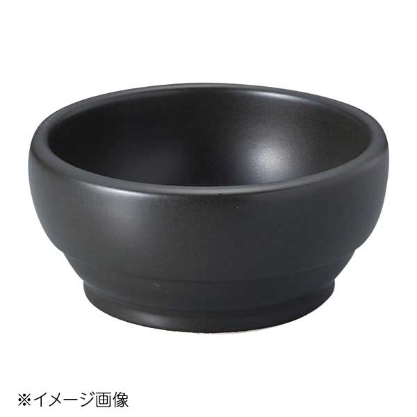 桐井陶器 モデルノ MODERNO スタッキングビビンバ(耐熱陶器製) 黒 16cm 325-0138