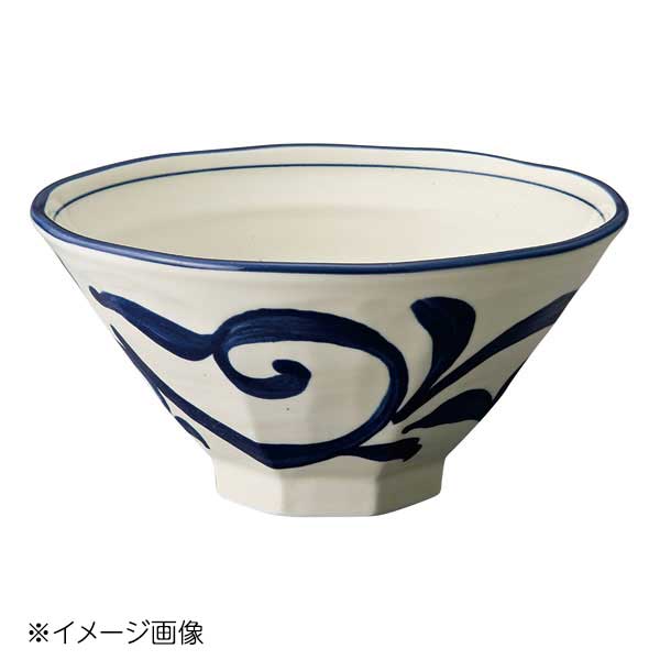 Ramen Bowls - 桐井陶器 モデルノ MODERNO 唐草おふけ 八角7.0丼 433-A503