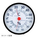 新潟精機 SK 温湿度計 快段目盛 丸型 黒 SK-1712KD
