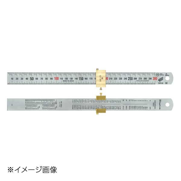新潟精機 SK ディップス付シルバースケール 快段目盛 300mm SV-300DKD