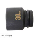 SSPOWER 薄口インパクトレンチソケット ショート 30mm IMS-30S