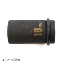 SSPOWER 薄口インパクトレンチソケット セミロング 19mm IMS-19SL