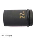SSPOWER 薄口インパクトレンチソケット セミロング 22mm IMS-22SL