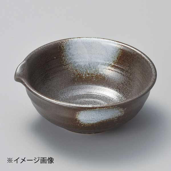 白吹黒水晶6.0片口鉢