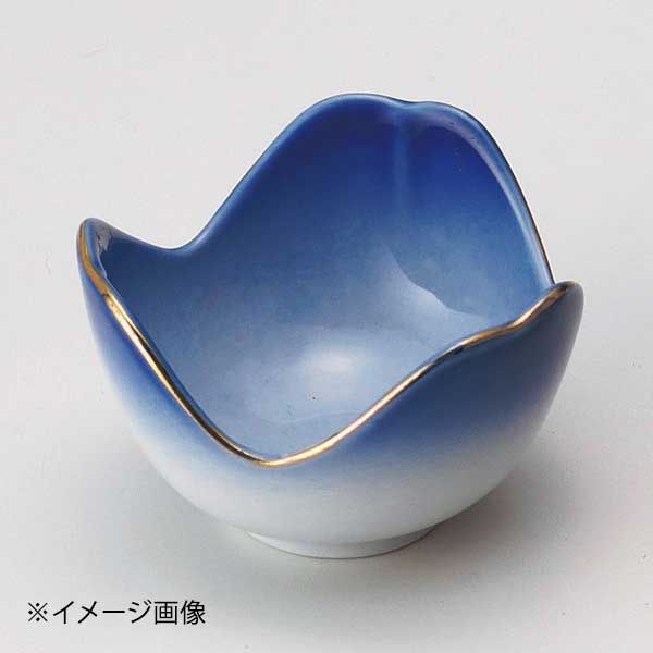 ブルー3ツ山珍味鉢