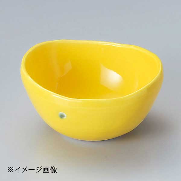 黄輝楕円小鉢(大)