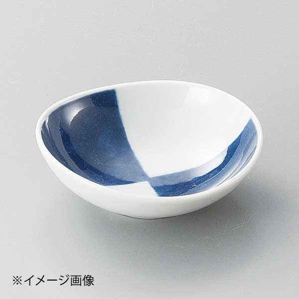 市松楕円小付(有田焼)